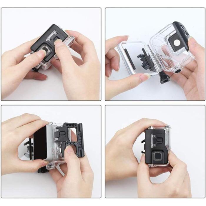 Bild 5, Tech-Protect GoPro Hero 5/6/7 Vattentät Fodral Transparent