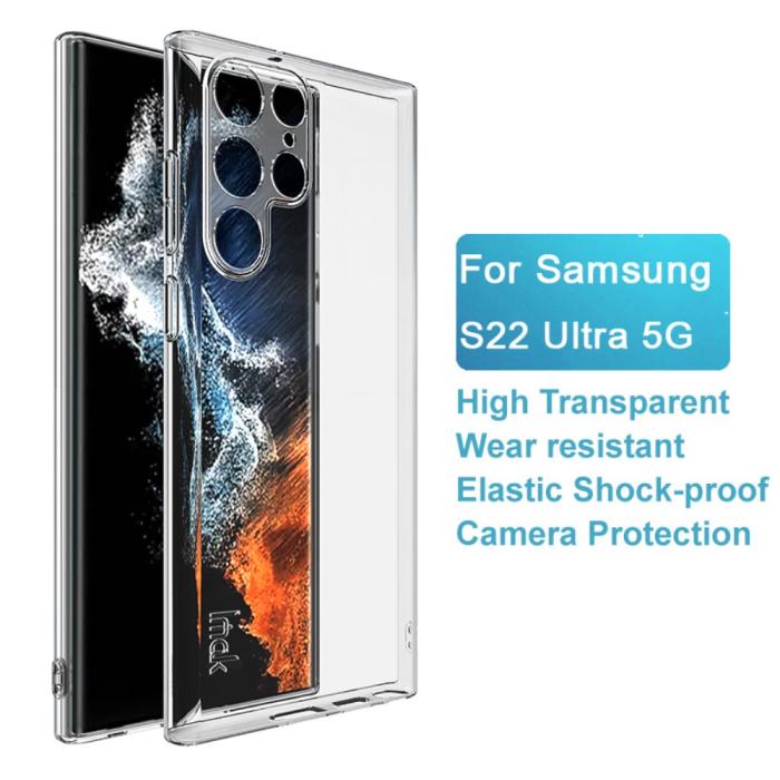 Bild 4, IMAK Samsung Galaxy S22 Ultra Skal TPU Transparent
