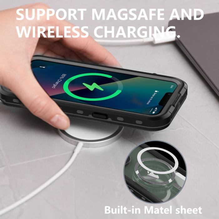 Bild 2, REDPEPPER iPhone 14 Plus Skal MagSafe 360 Vattentätt IP68 Svart