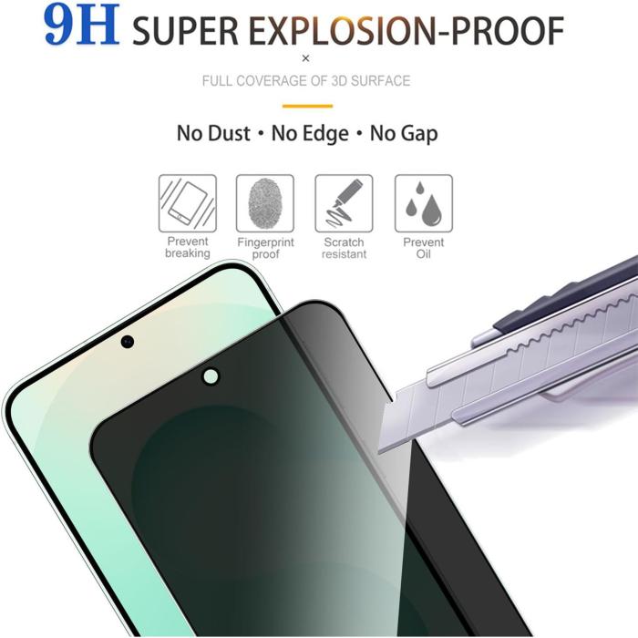 Bild 5, Samsung Galaxy A27 Skärmskydd Heltäckande Härdat Glas Privacy