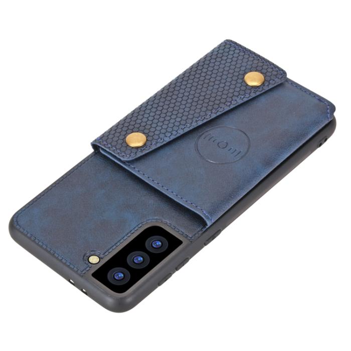 Bild 4, Samsung Galaxy S22 Skal Med Kortfack Och Magnet Blå