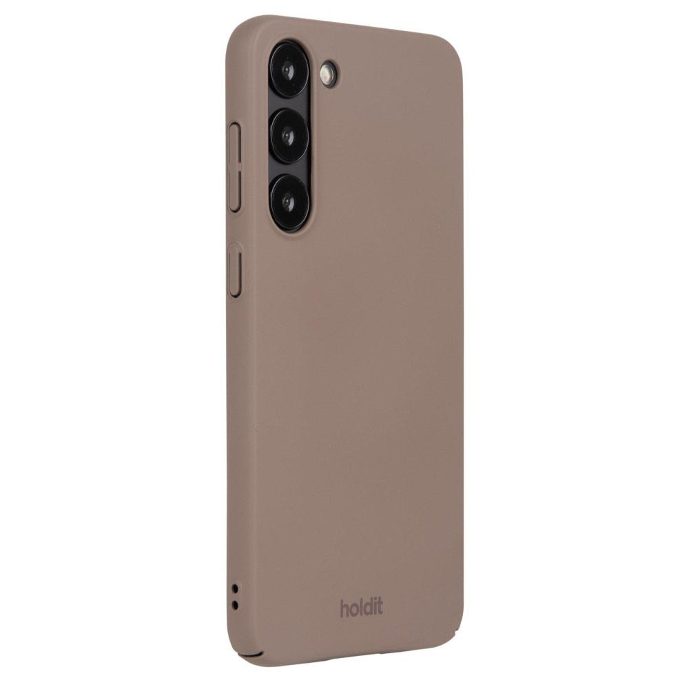 holdit Samsung Galaxy S23 Plus Mobilskal Slim Mocha Brown