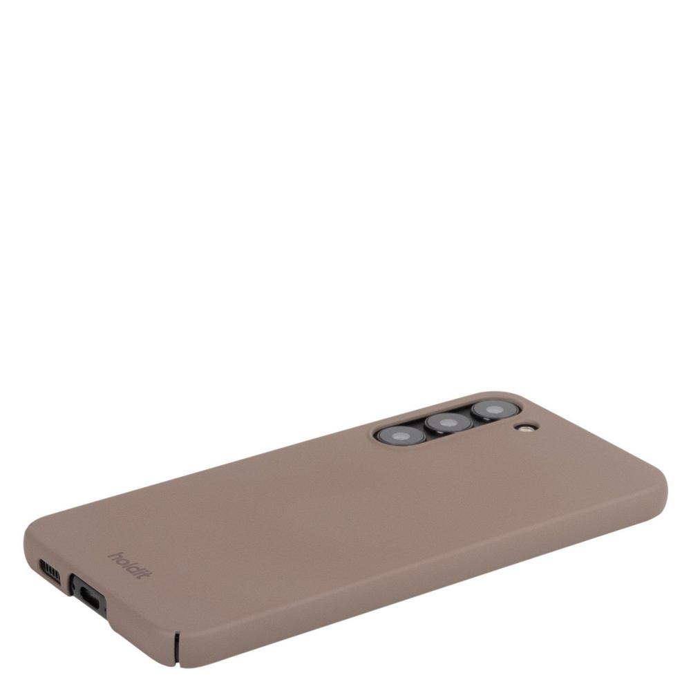 holdit Samsung Galaxy S23 Plus Mobilskal Slim Mocha Brown