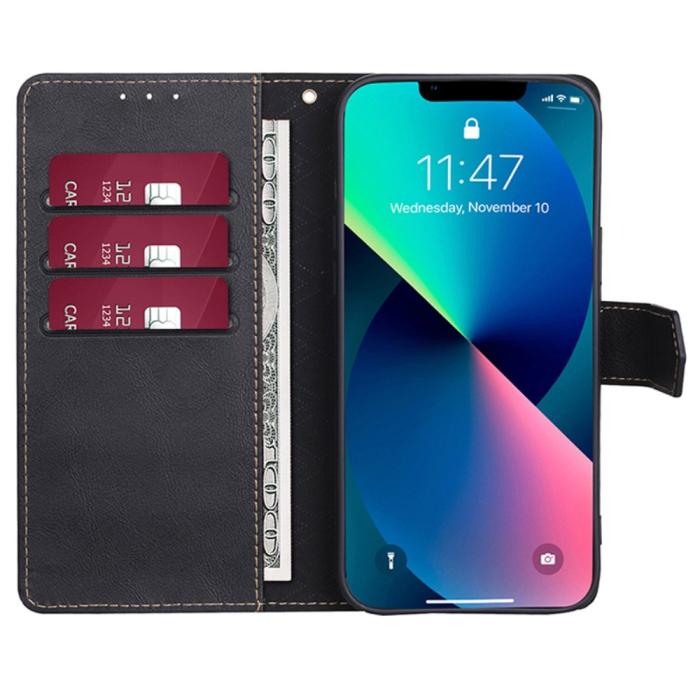 Bild 4, iPhone 15 Fodral RFID Läder Blå
