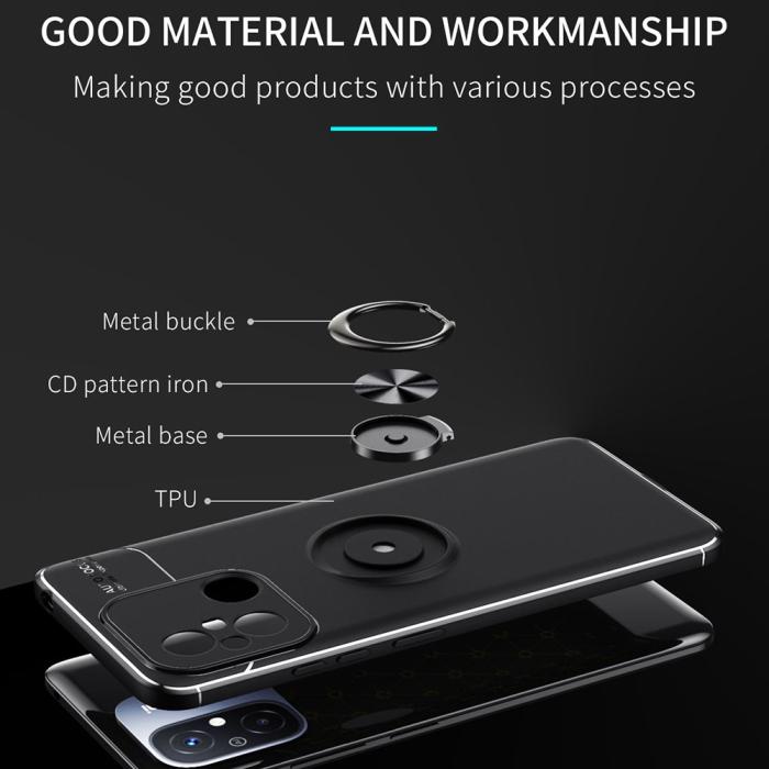 Bild 2, Xiaomi Redmi 12C 4G Skal Ring Svart/Blå