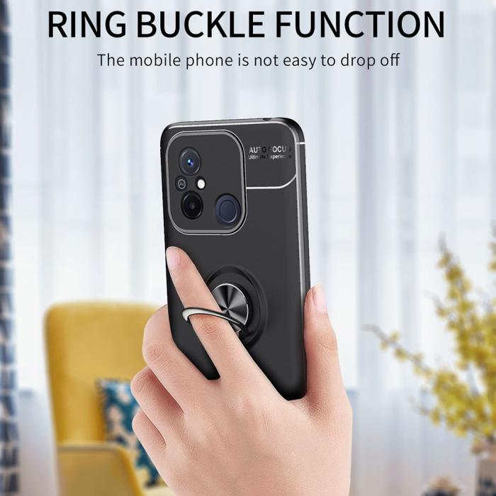 Bild 3, Xiaomi Redmi 12C 4G Skal Ring Svart/Blå