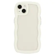 iPhone 14 Skal Wavy Hybrid Transparent/Vit