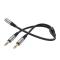 HOCO Split Adapter 3.5 mm Hona - 2x 3.5 mm Hane Grå