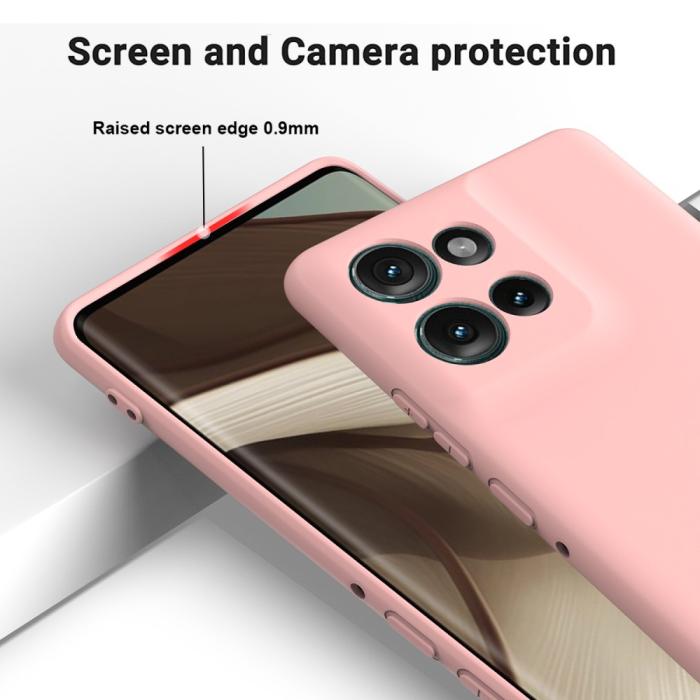 Bild 5, Motorola Edge 50 Skal Liquid Silikon Rosa