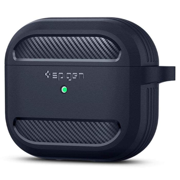 Bild 2, Spigen Apple AirPods 3 (2021) Skal Rugged Armor Charcoal Grey