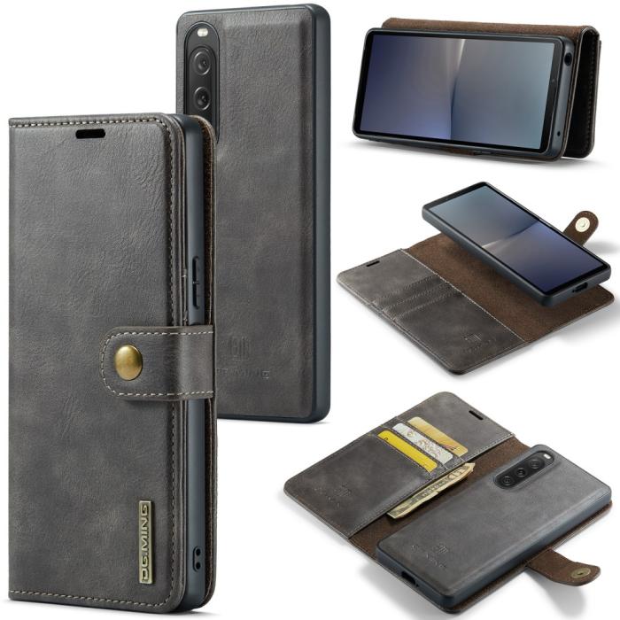 Bild 1, DG.MING Sony Xperia 10 V 2in1 Magnet Fodral / Skal Grå