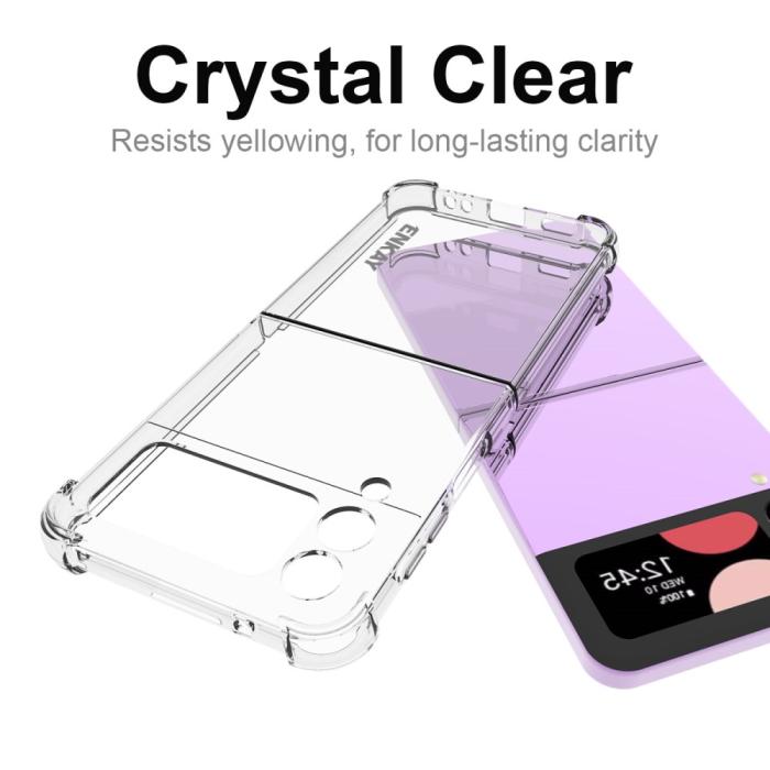 Bild 6, ENKAY Galaxy Z Flip 4 Skal Shockproof TPU Transparent