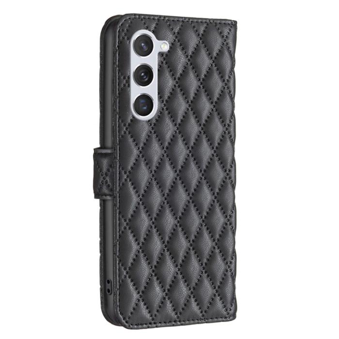 Bild 5, Samsung Galaxy S24 Fodral Diamond Läder Svart