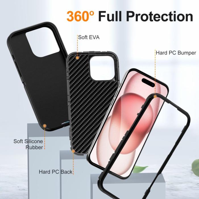 Bild 4, iPhone 16 Pro Max Skal Xtreme Shockproof Hybrid Svart