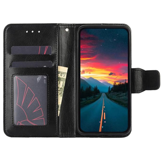Bild 2, Motorola Edge 30 Neo 5G Fodral PU-Läder Svart