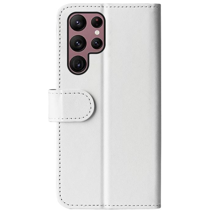 Bild 6, Samsung Galaxy S23 Ultra Fodral Crazy Horse Läder Vit