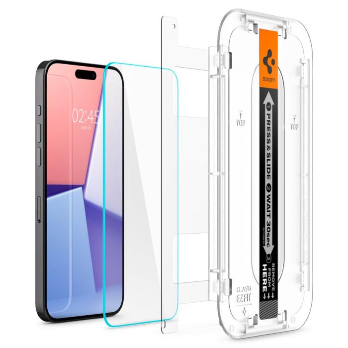 Bild 2, Spigen iPhone 15 Pro GLAS.tR 