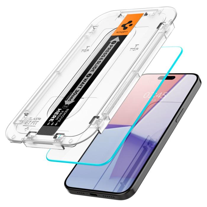 Bild 3, Spigen iPhone 15 Pro GLAS.tR 