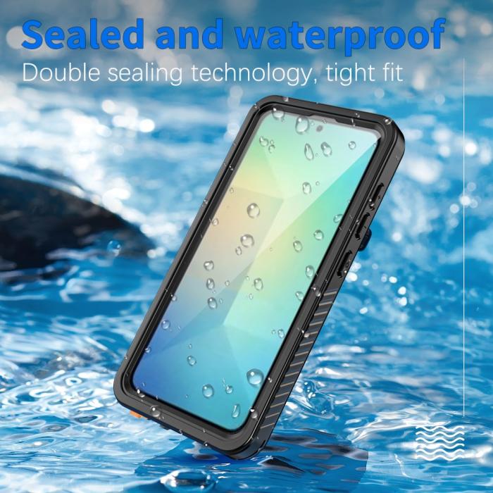 Bild 4, REDPEPPER Samsung Galaxy S25 Skal Vattentätt IP68 Svart
