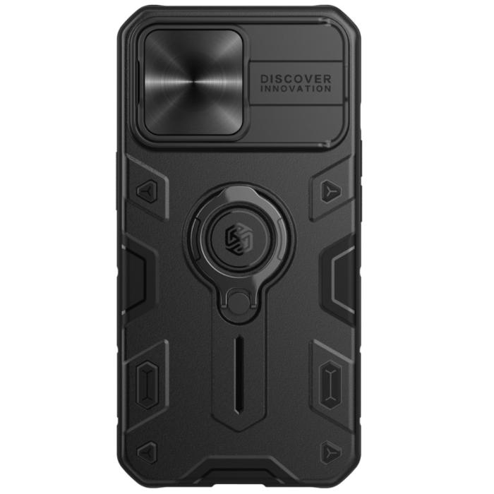 Bild 2, iPhone 13 Pro - NILLKIN CamShield Armor Hybrid Ring Skal - Svart