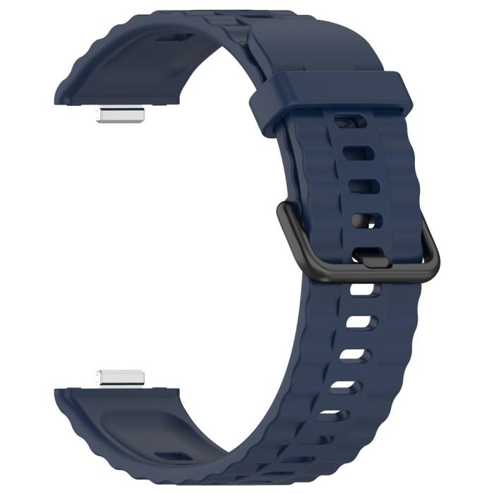 Bild 2, Huawei Watch Fit 4 Pro / 4 / 3 Armband Silikon Mörk Blå