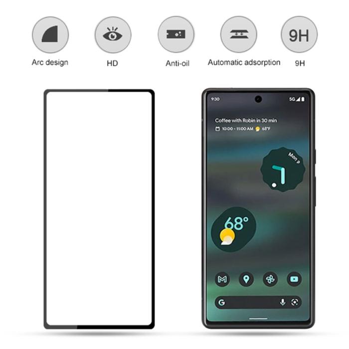 Bild 2, AMORUS Google Pixel 6A 2-PACK Skärmskydd Heltäckande
