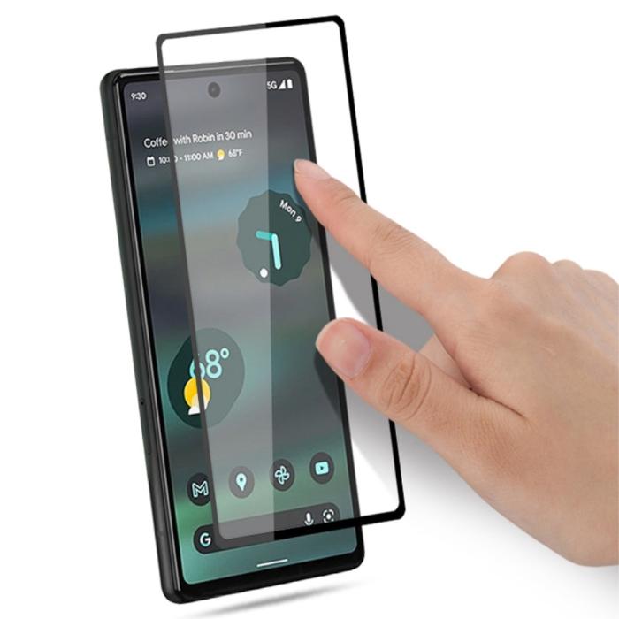 Bild 3, AMORUS Google Pixel 6A 2-PACK Skärmskydd Heltäckande