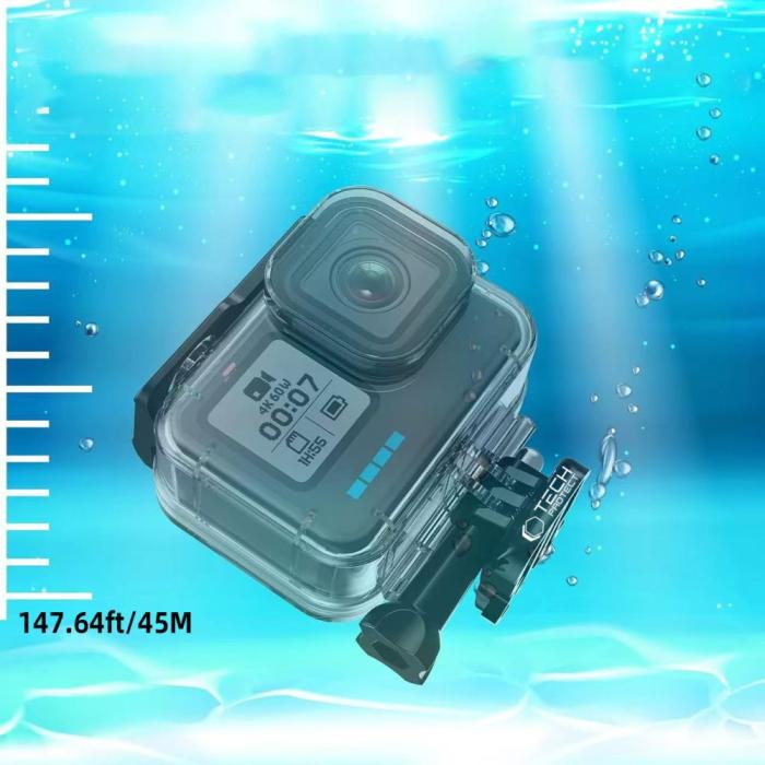 Bild 3, Tech-Protect GoPro Hero 9-13 Vattentät Fodral Transparent