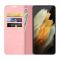 Samsung Galaxy S22 Ultra Fodral Flip Läder Ljus Rosa