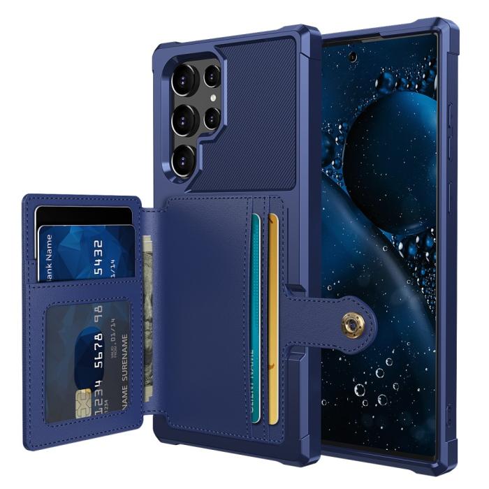 Bild 2, Samsung Galaxy S22 Ultra Skal Med Magnetisk Plånbok Blå