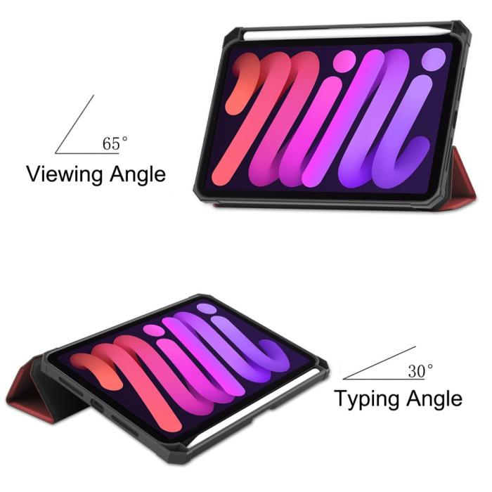 Bild 5, iPad Mini 2024/2021 Fodral Shockproof Tri-Fold Med Pennhållare