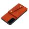 Samsung Galaxy S22 Skal Med Kortfack Och Magnet Brun