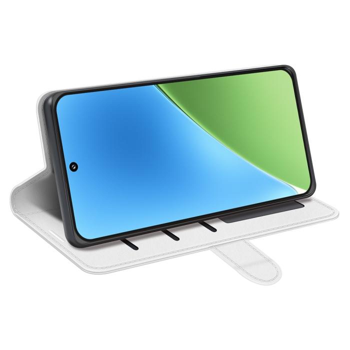 Bild 3, Xiaomi 15 Fodral Crazy Horse Läder Vit