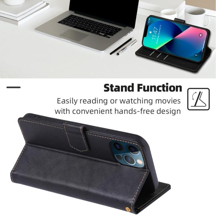 Bild 5, iPhone 15 Fodral RFID Läder Blå