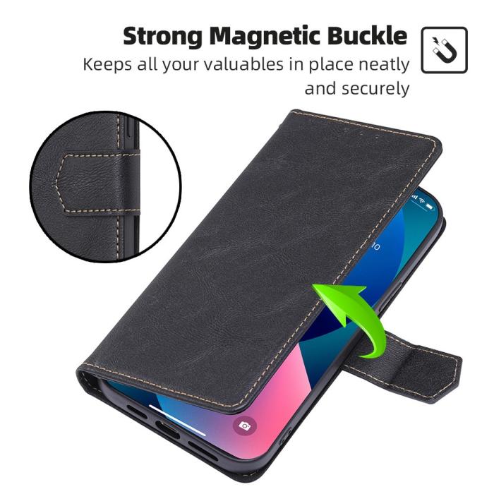 Bild 6, iPhone 15 Fodral RFID Läder Blå