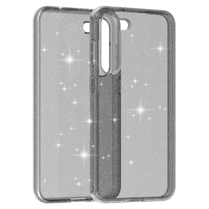 Bild 3, Samsung Galaxy S23 Plus Skal Glitter Hybrid Grå