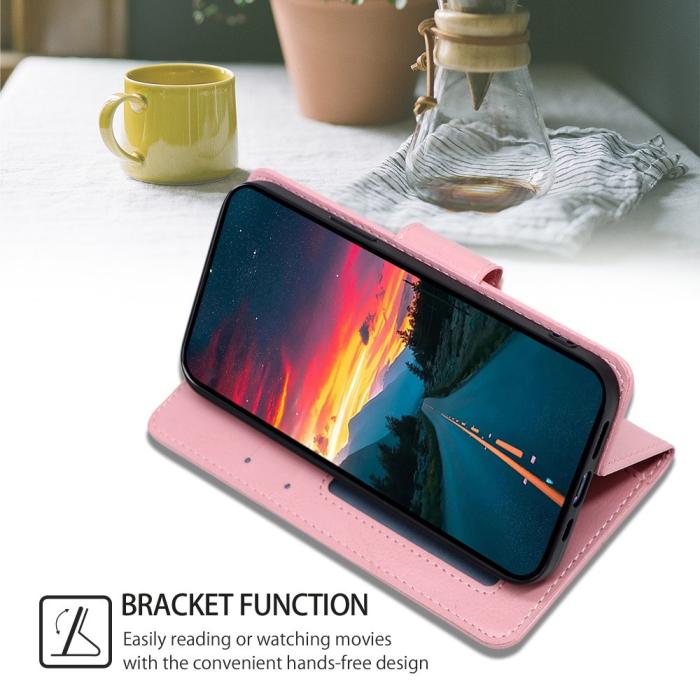 Bild 3, Samsung Galaxy S23 Plus Fodral Läder Ljus Rosa