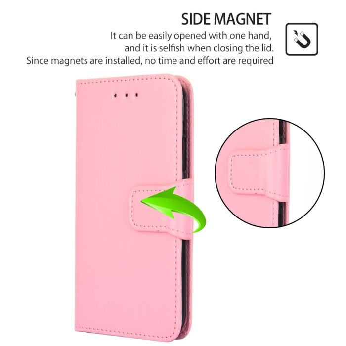 Bild 4, Samsung Galaxy S23 Plus Fodral Läder Ljus Rosa