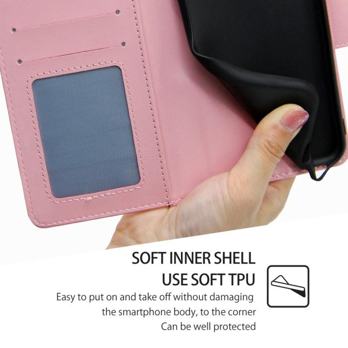 Bild 5, Samsung Galaxy S23 Plus Fodral Läder Ljus Rosa