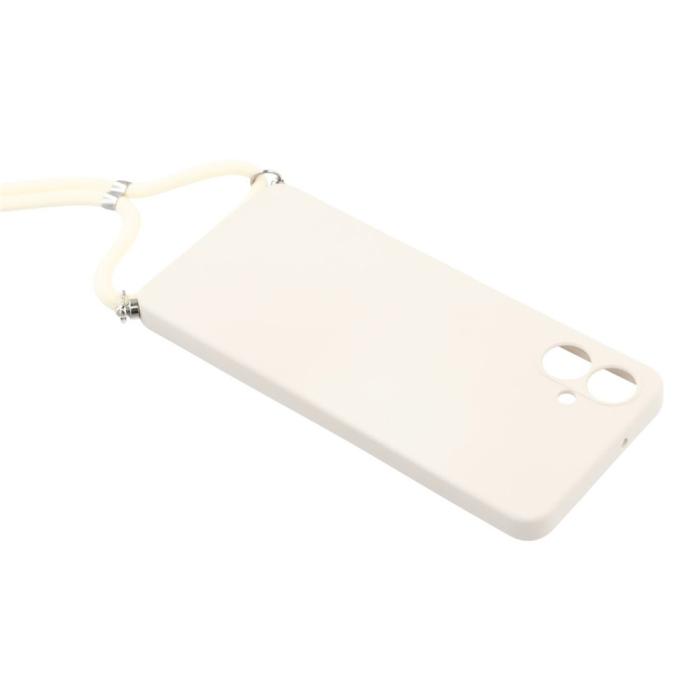 Bild 4, Samsung Galaxy A07 Skal TPU Med Mobilsnöre Vit
