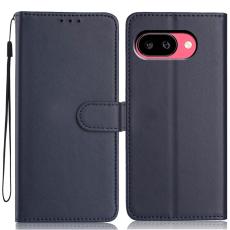 Google Pixel 10a Fodral L&auml;der M&ouml;rk Bl&aring;