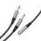 HOCO Split Adapter 3.5 mm Hona - 2x 3.5 mm Hane Grå