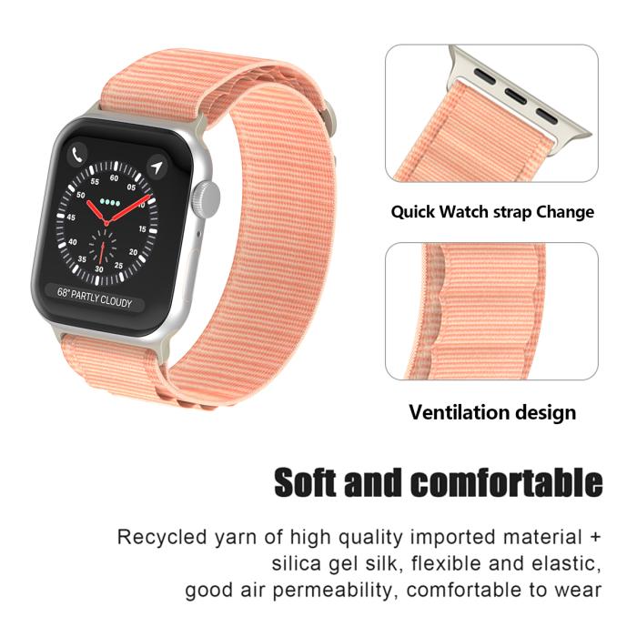 Bild 5, Apple Watch 42/44/45/49 mm Armband Alpine Pro Loop Rosa