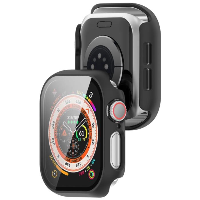 Bild 6, Apple Watch 10 42 mm Skal Med Skärmskydd Härdat Glas Svart