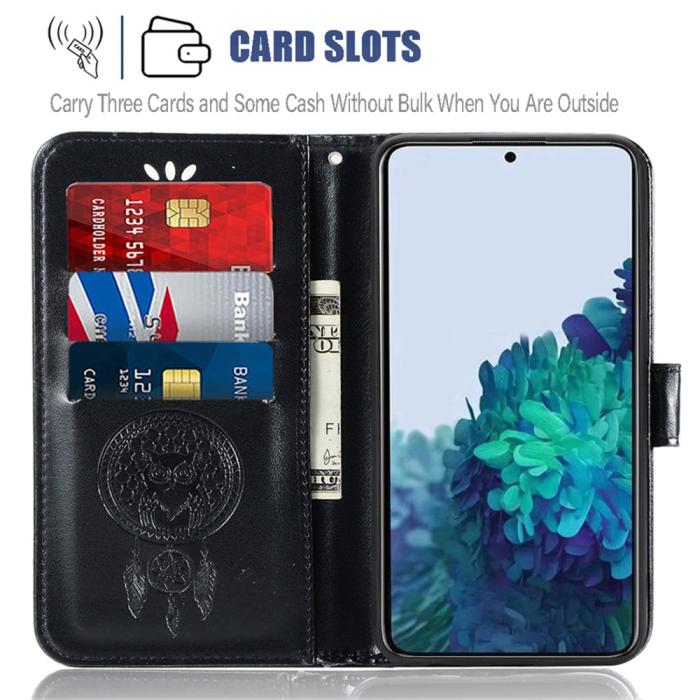 Bild 5, Samsung Galaxy S22 Plus Fodral Owl Dreamcatcher Svart