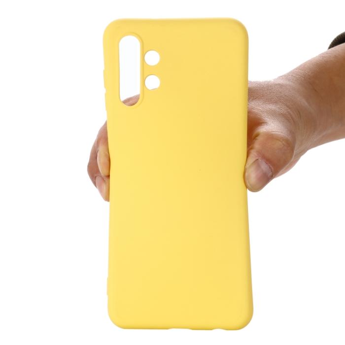 Bild 4, Samsung Galaxy A13 4G Skal Silikon Liquid Gul