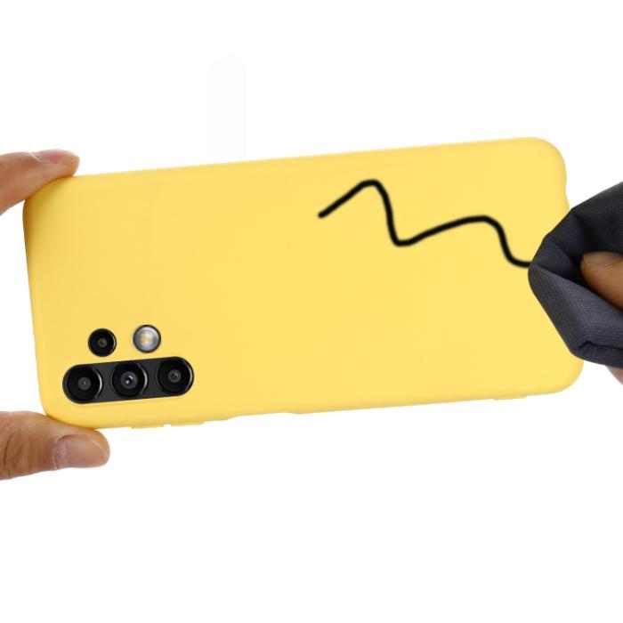Bild 6, Samsung Galaxy A13 4G Skal Silikon Liquid Gul