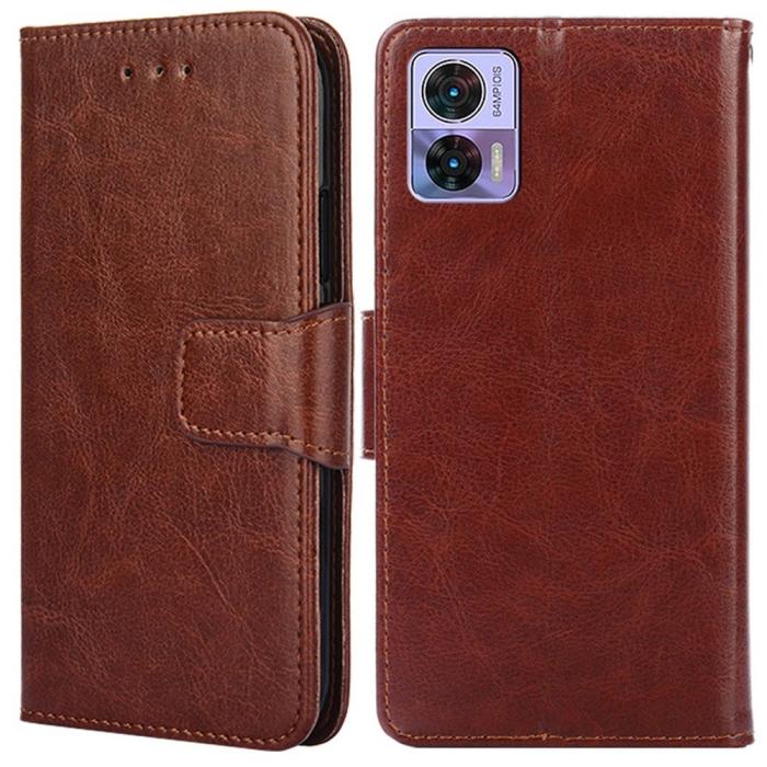 Bild 1, Motorola Edge 30 Neo 5G Fodral PU-Läder Brun