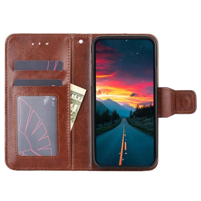 Bild 2, Motorola Edge 30 Neo 5G Fodral PU-Läder Brun