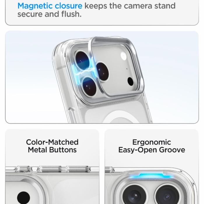Bild 6, Spigen iPhone 18 Pro Max/17 Pro Max Skal MagSafe Ultra Hybrid Optik S